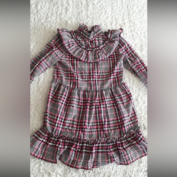 Ganni pink black and white Charron dress - Picture 6 of 8